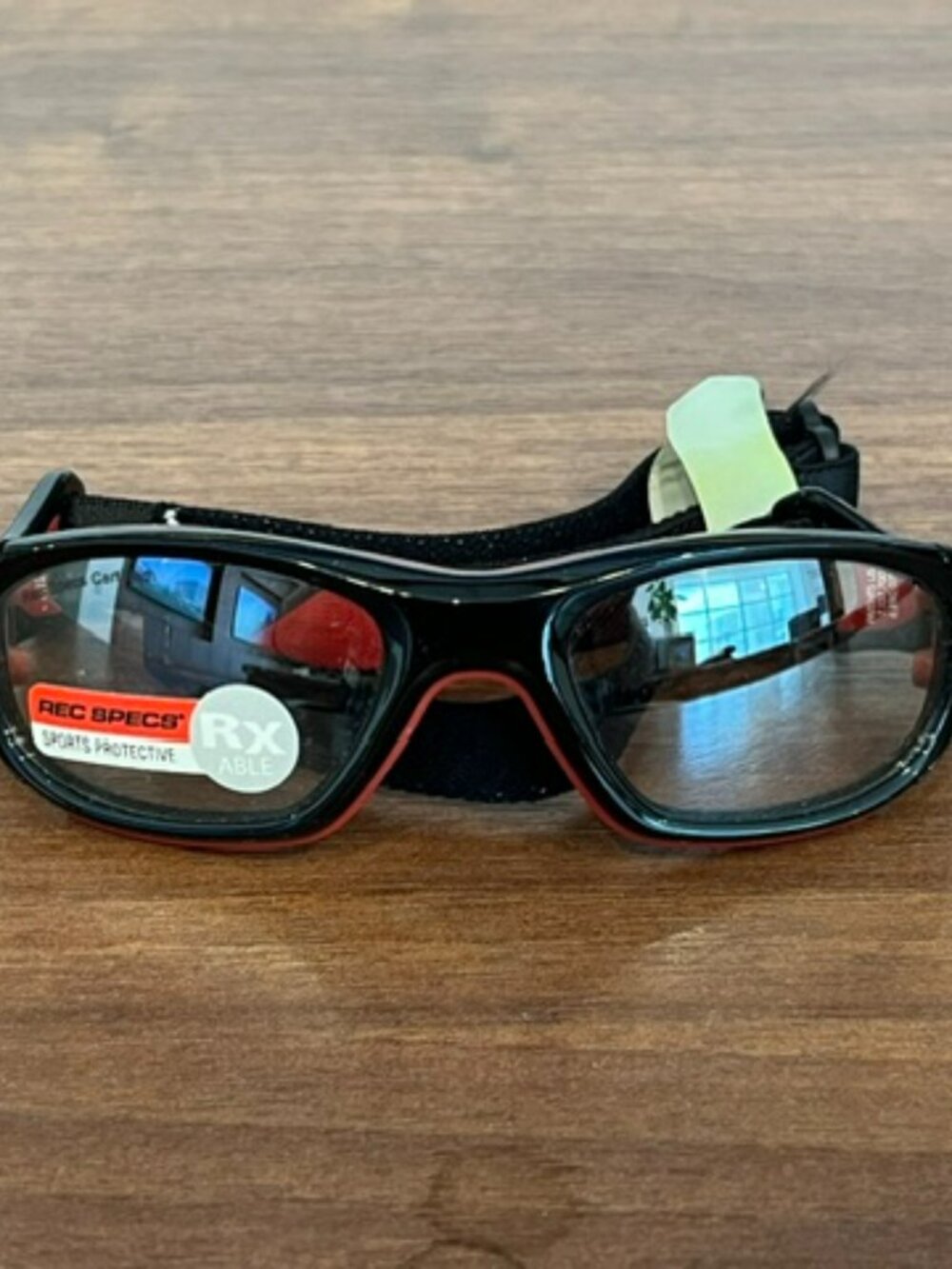 Rec Specs Liberty Black/Red RS-41 221 Goggles, ASTM F803, 52-18